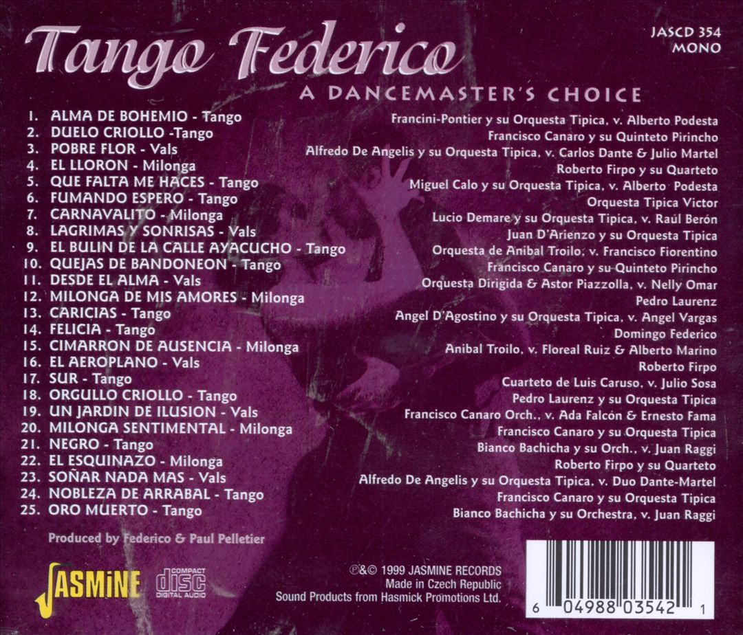 Tango Federico: A Dancemaster's Choice cover art