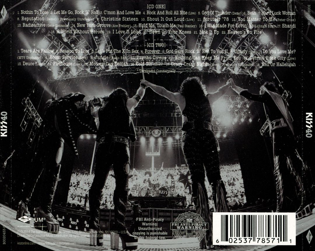 Kiss 40 Years: Decades of Decibels cover art