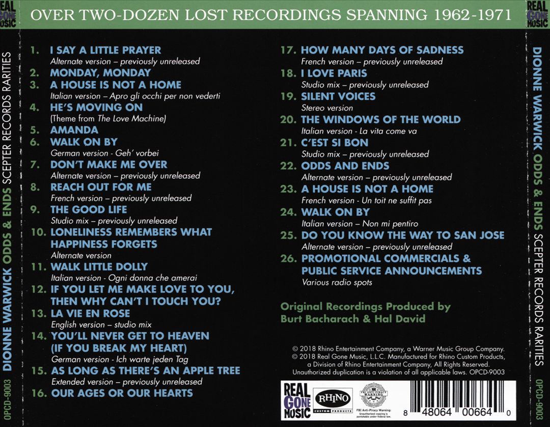 Odds & Ends: Scepter Records Rarities cover art