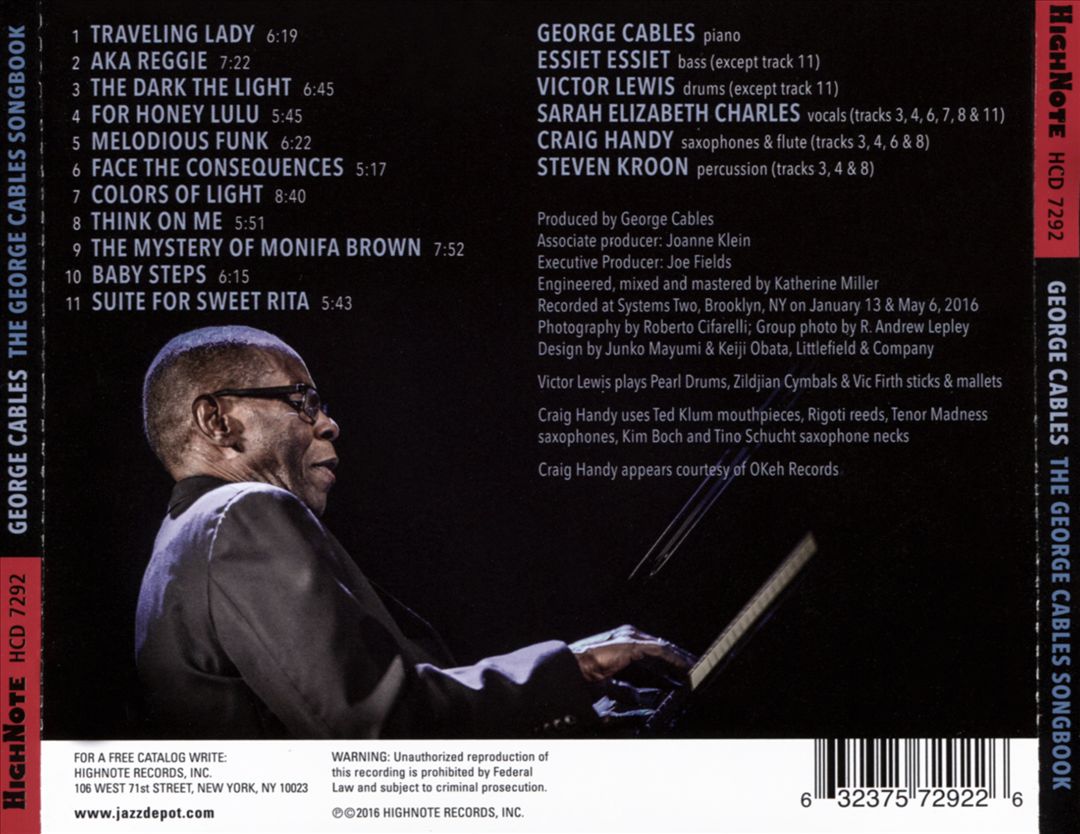 George Cables Songbook cover art