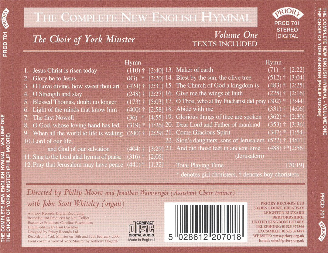 Complete New English Hymnal, Vol. 1 cover art