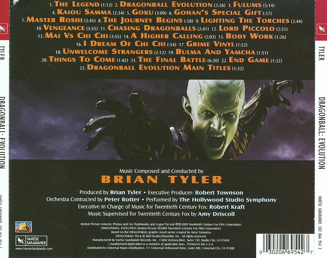 Dragonball: Evolution [Original Motion Picture Soundtrack] cover art