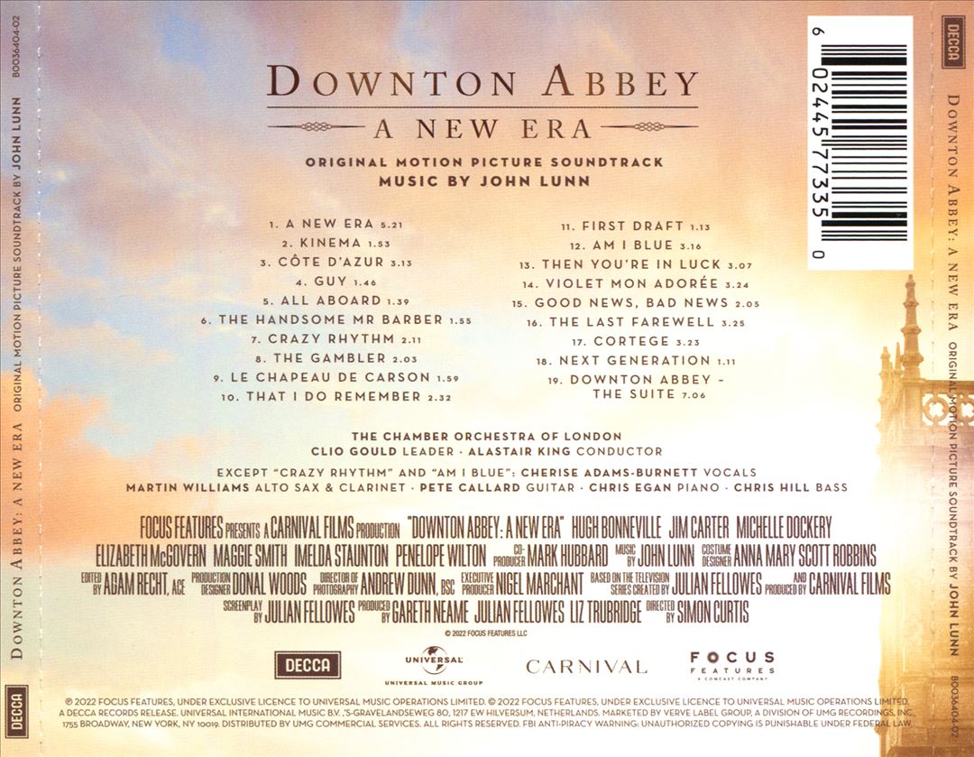 Downton Abbey: A New Era [Original Motion Picture Soundtrack] cover art