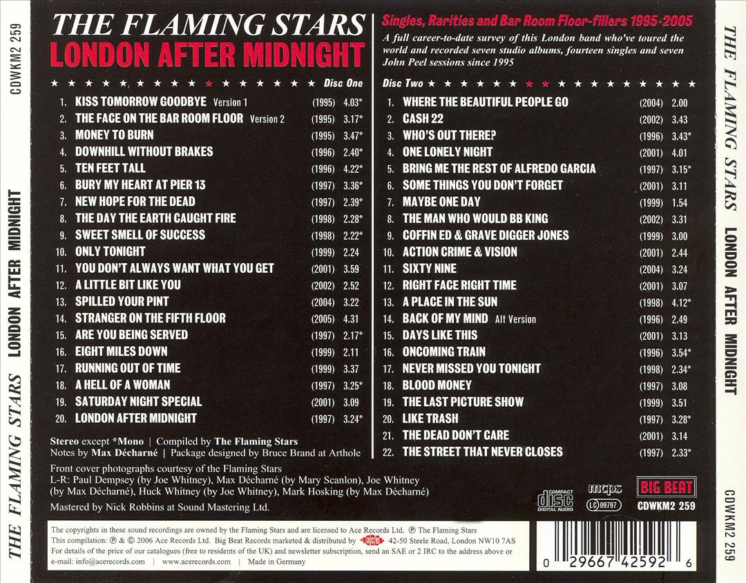 London After Midnight: Singles, Rarities and Bar Room Floor-Fillers 1995-2005 cover art