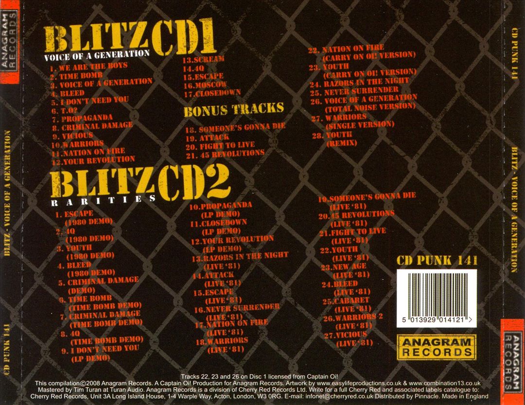 Voice of a Generation [2 Discs] [Deluxe Edition] [Bonus CD] cover art