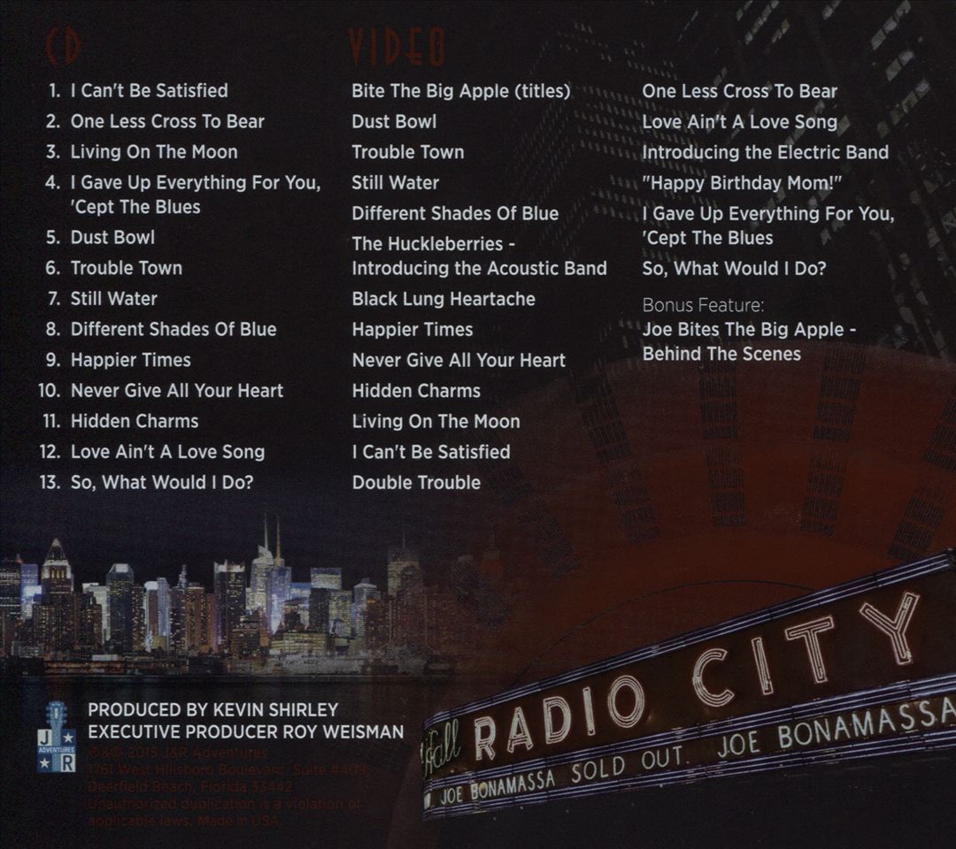 Live at Radio City Music Hall [CD/BR] cover art