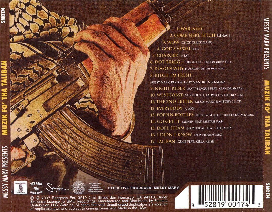 Muzik Fo' Tha Taliban cover art