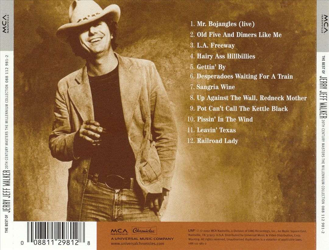 20th Century Masters: The Millennium Collection: Best of Jerry Jeff Walker cover art