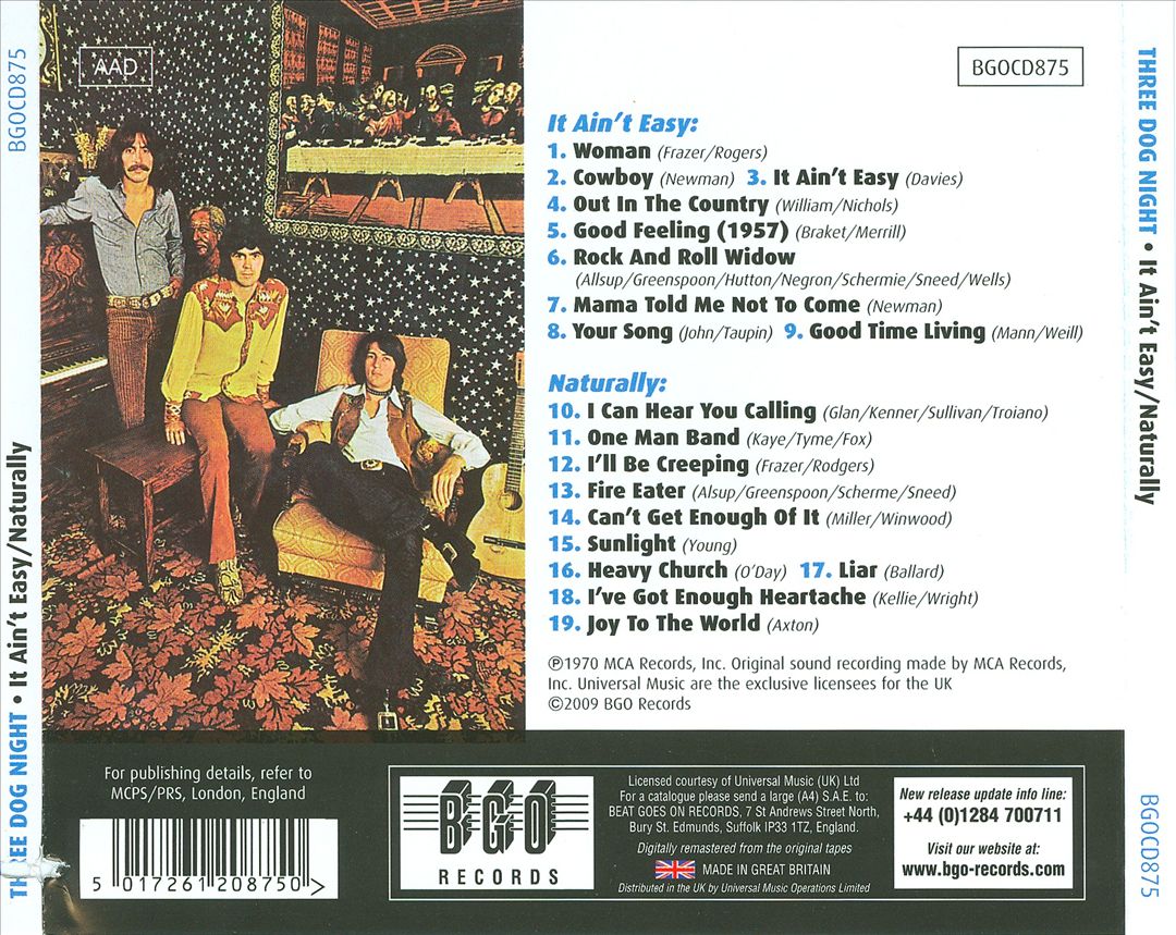 It Ain't Easy/Naturally cover art