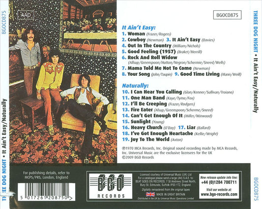 It Ain't Easy/Naturally cover art