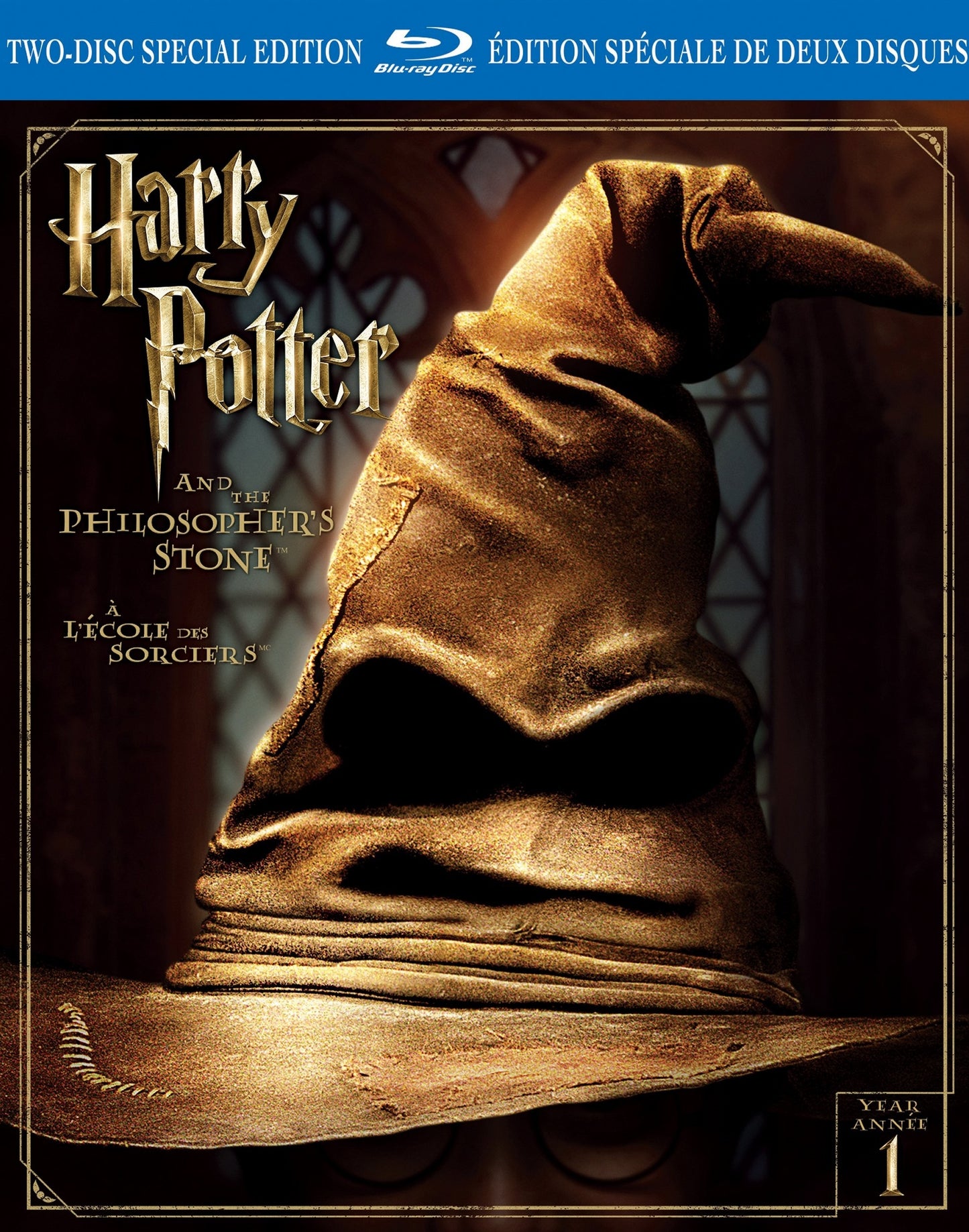 Harry Potter and the Philosopher's Stone [Blu-ray] cover art