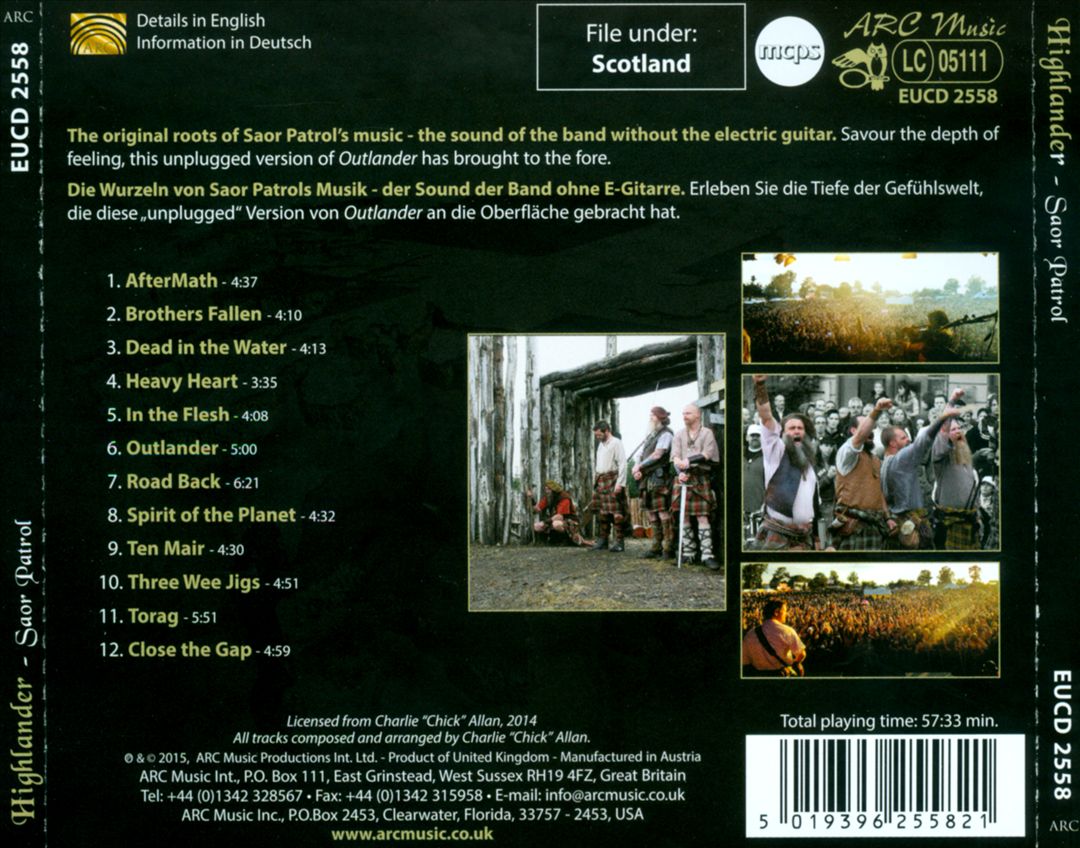 Highlander - Outlander Unplugged cover art