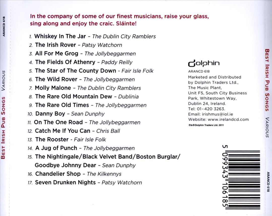 Best Irish Pub Songs [Dolphin] cover art