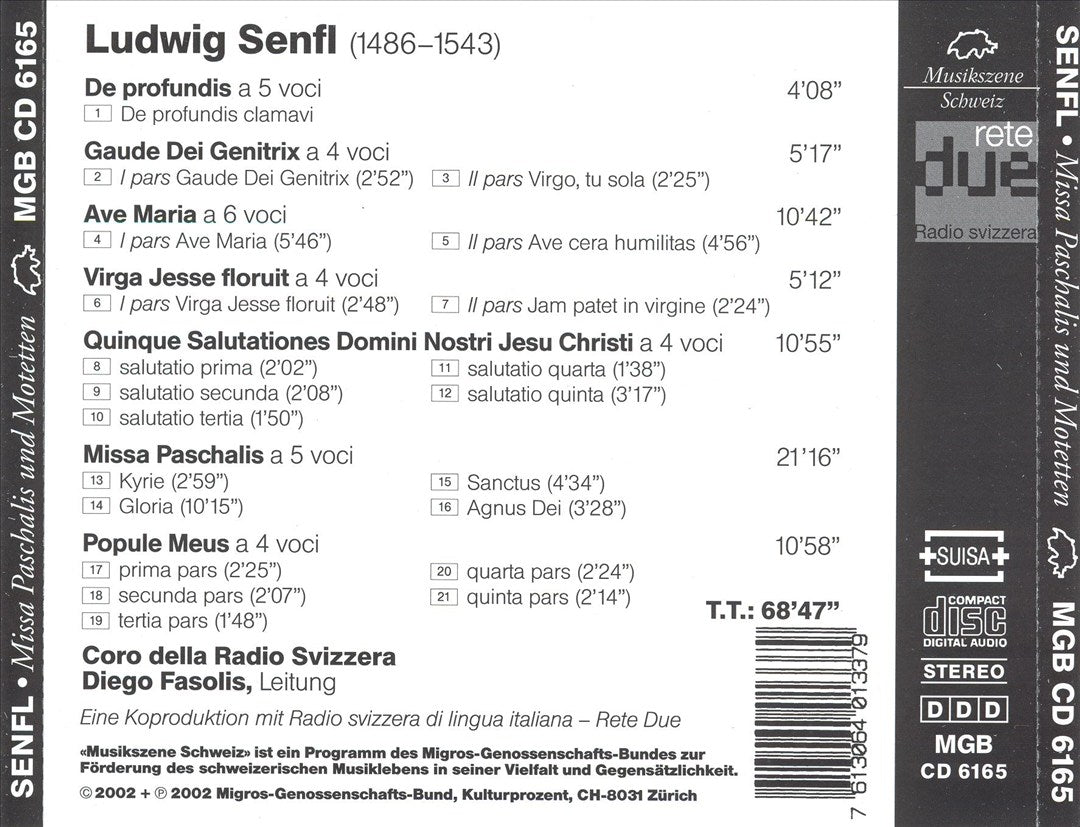 Senfl: Missa Paschalis & Motetten cover art