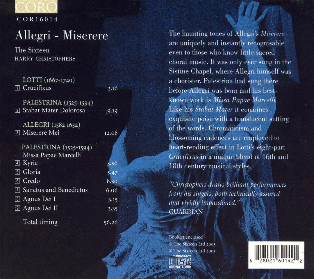 Allegri: Miserere cover art