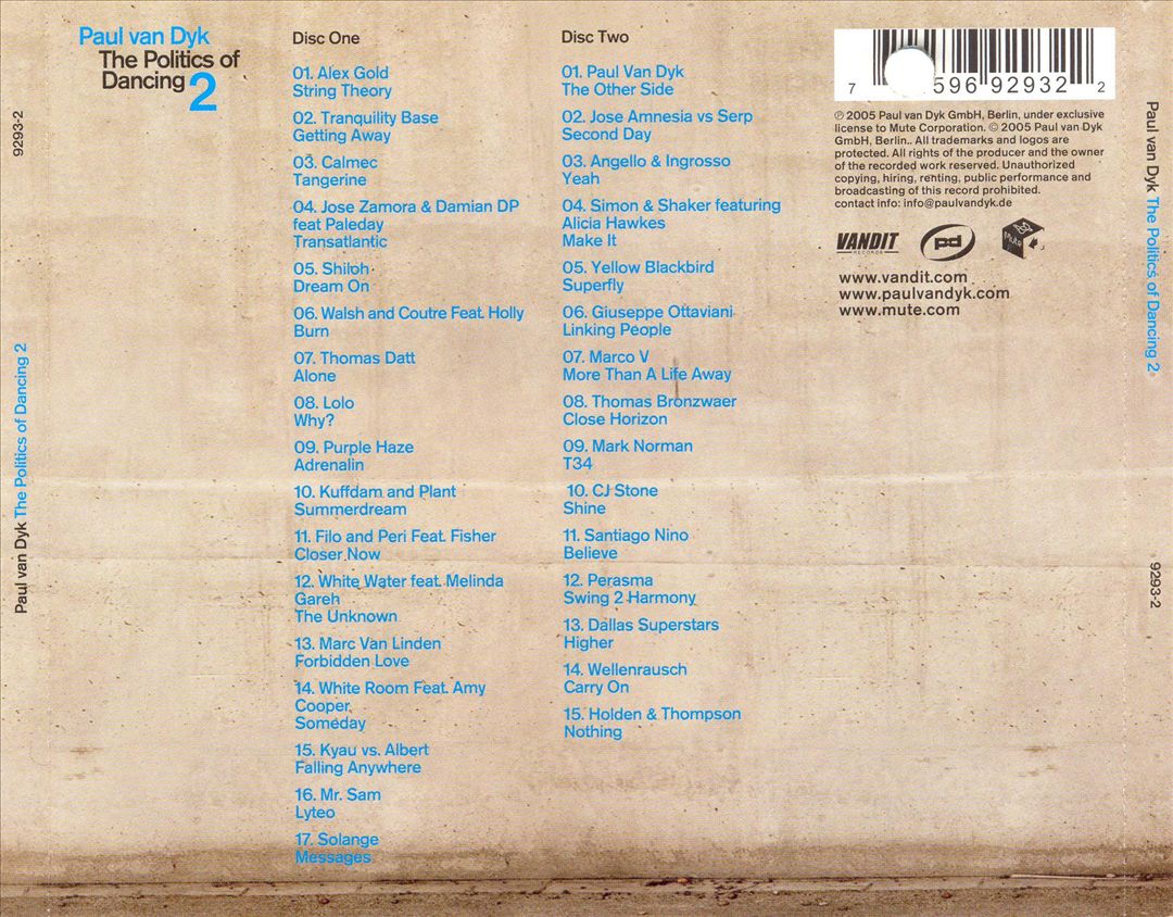 Politics of Dancing, Vol. 2 cover art