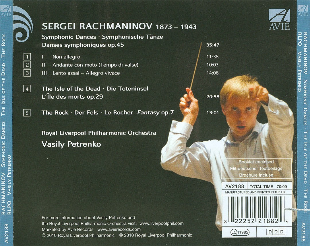 Rachmaninov: Symphonic Dances; The Isle of the Dead; The Rock cover art