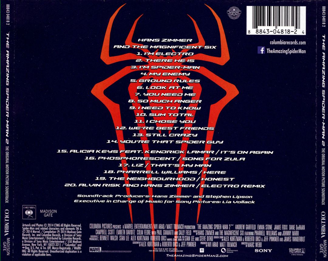 Amazing Spider-Man 2 [Original Motion Picture Soundtrack] cover art
