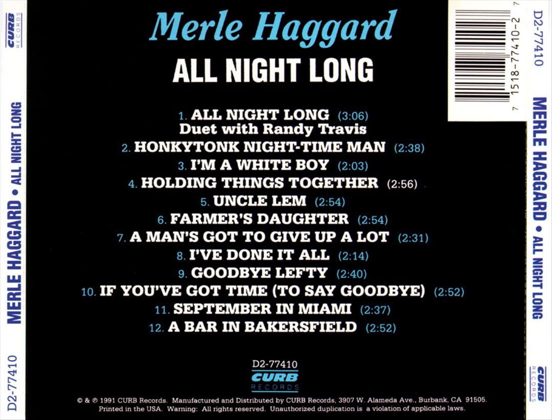 All Night Long cover art