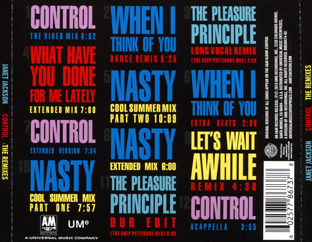 Control: The Remixes [Europe] cover art