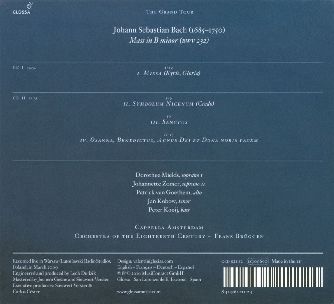Johann Sebastian Bach: Mass in B minor (Live in Warsaw) cover art