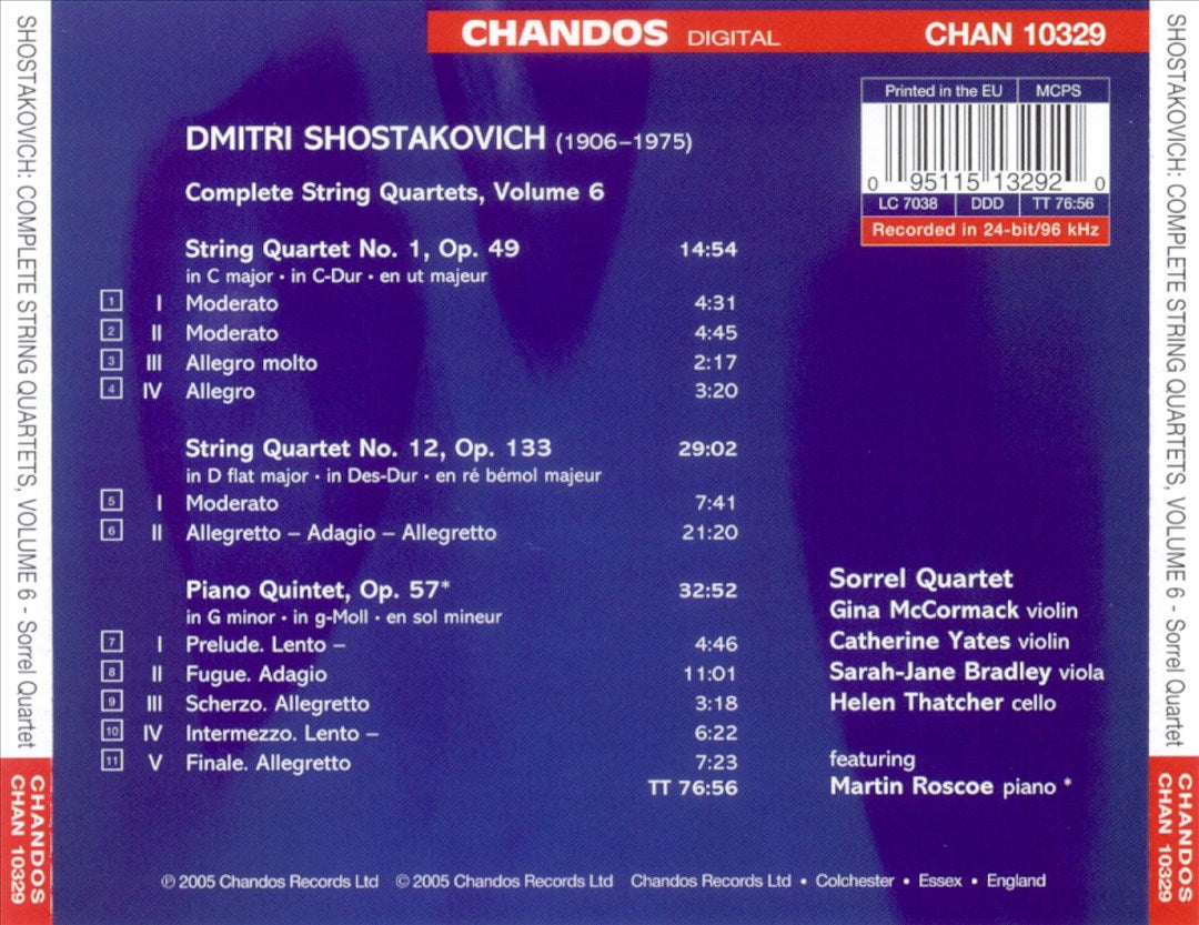Shostakovich: Complete String Quartets, Vol. 6 cover art