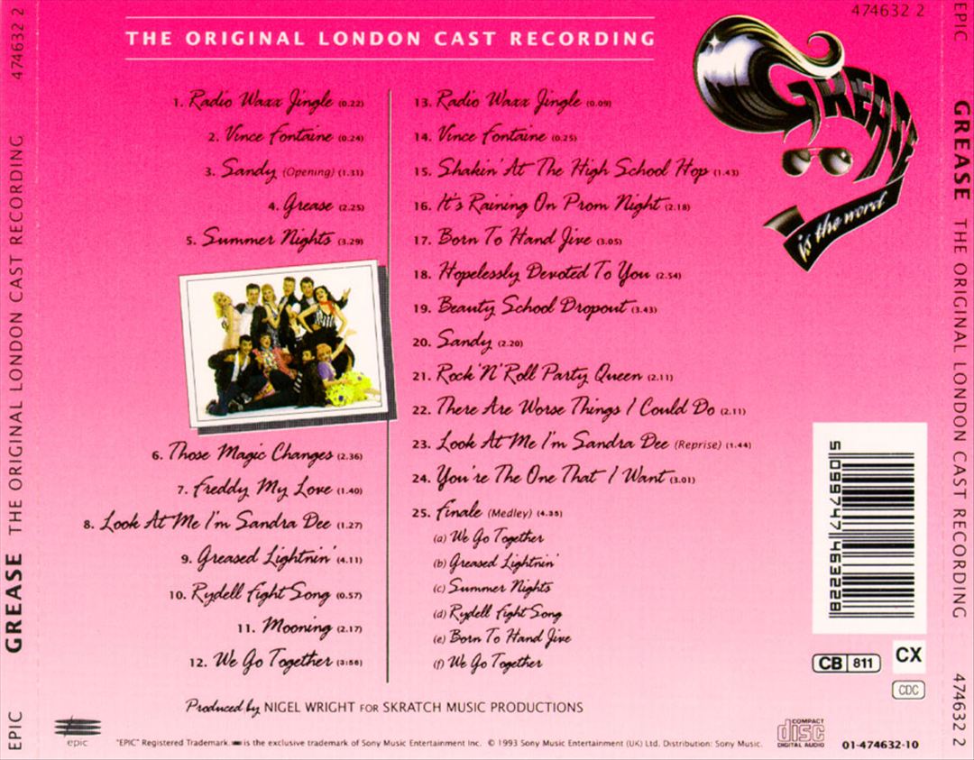 Grease [Original London Cast] cover art