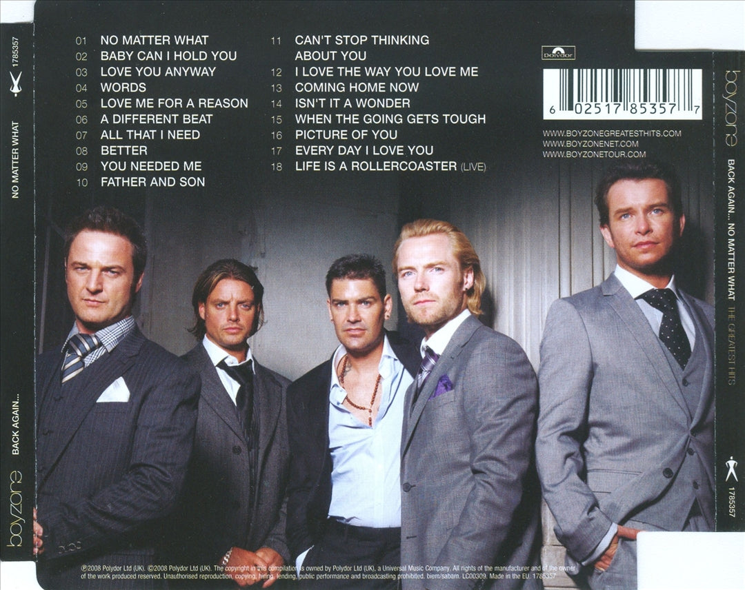 Back Again...No Matter What: The Greatest Hits [UK Bonus Track] cover art