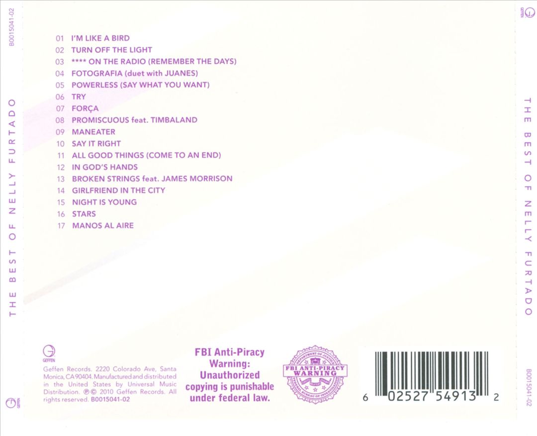 Best of Nelly Furtado cover art