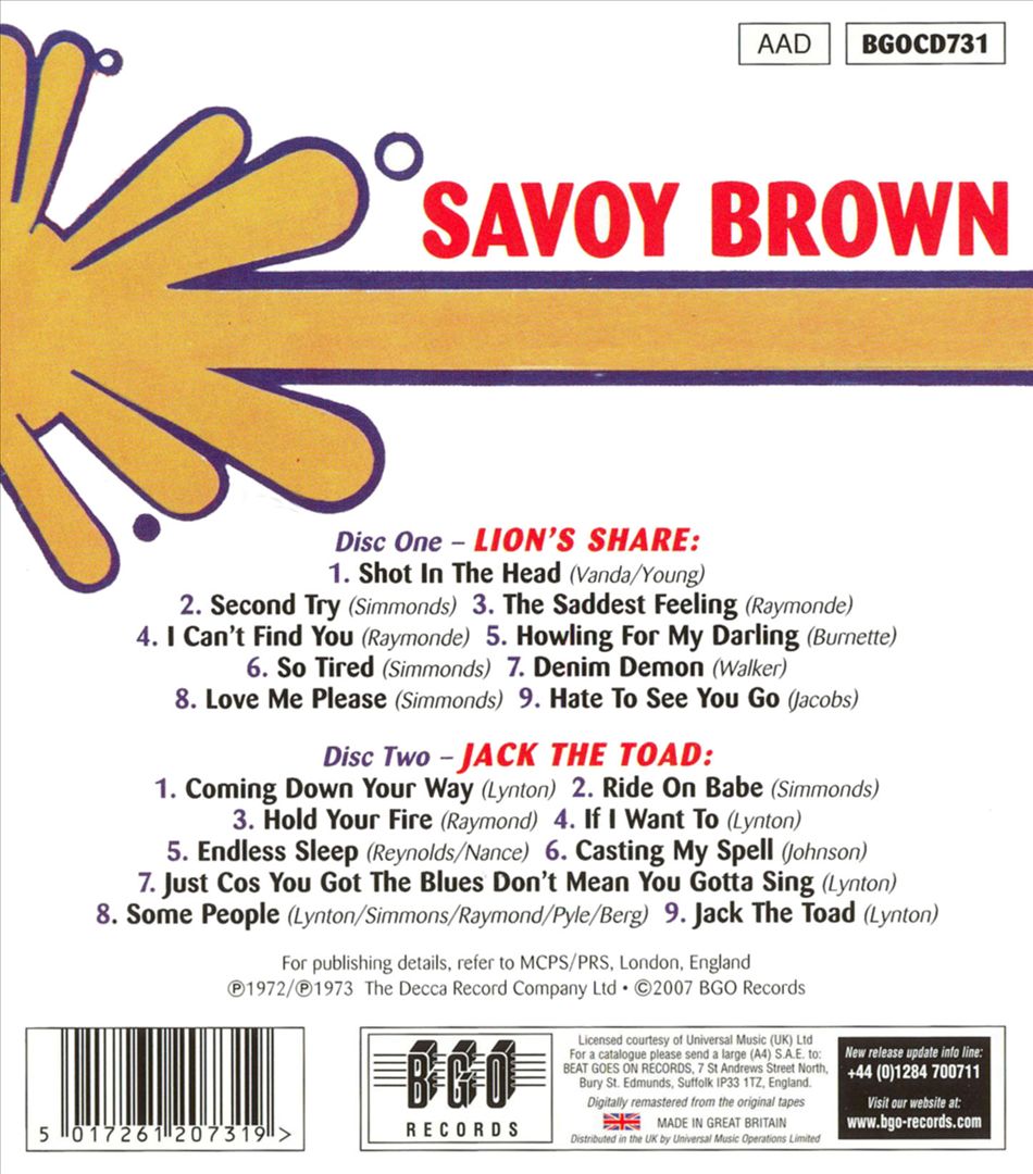 Lion's Share/Jack the Toad cover art