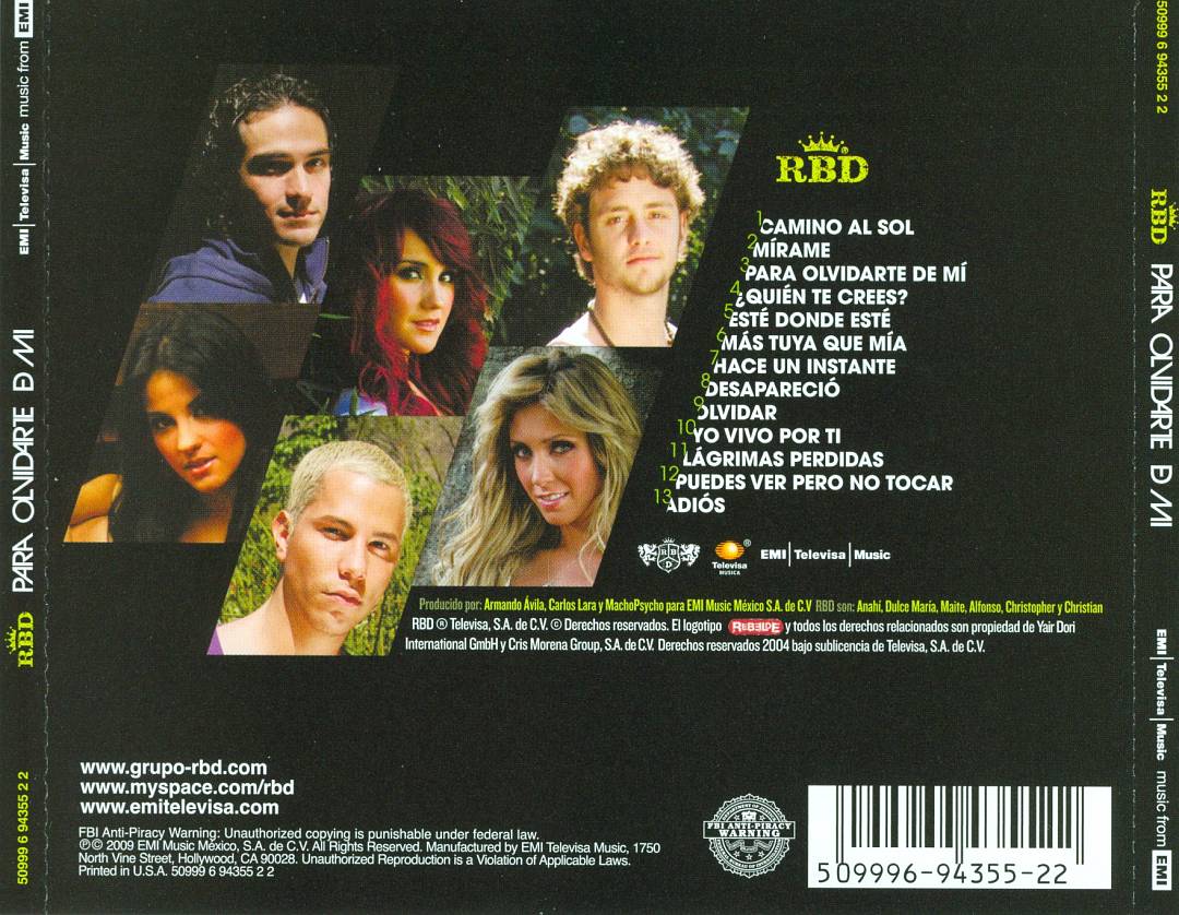 Para Olvidarte de Mí cover art