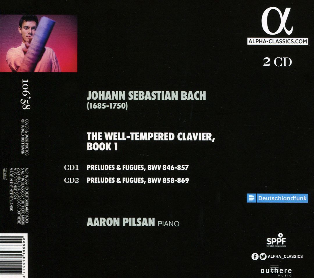 Bach: The Well-Tempered Clavier, Book I cover art