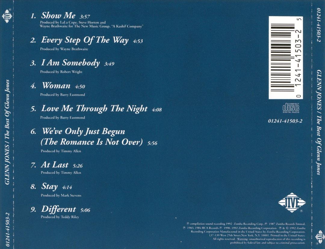 Best of Glenn Jones cover art