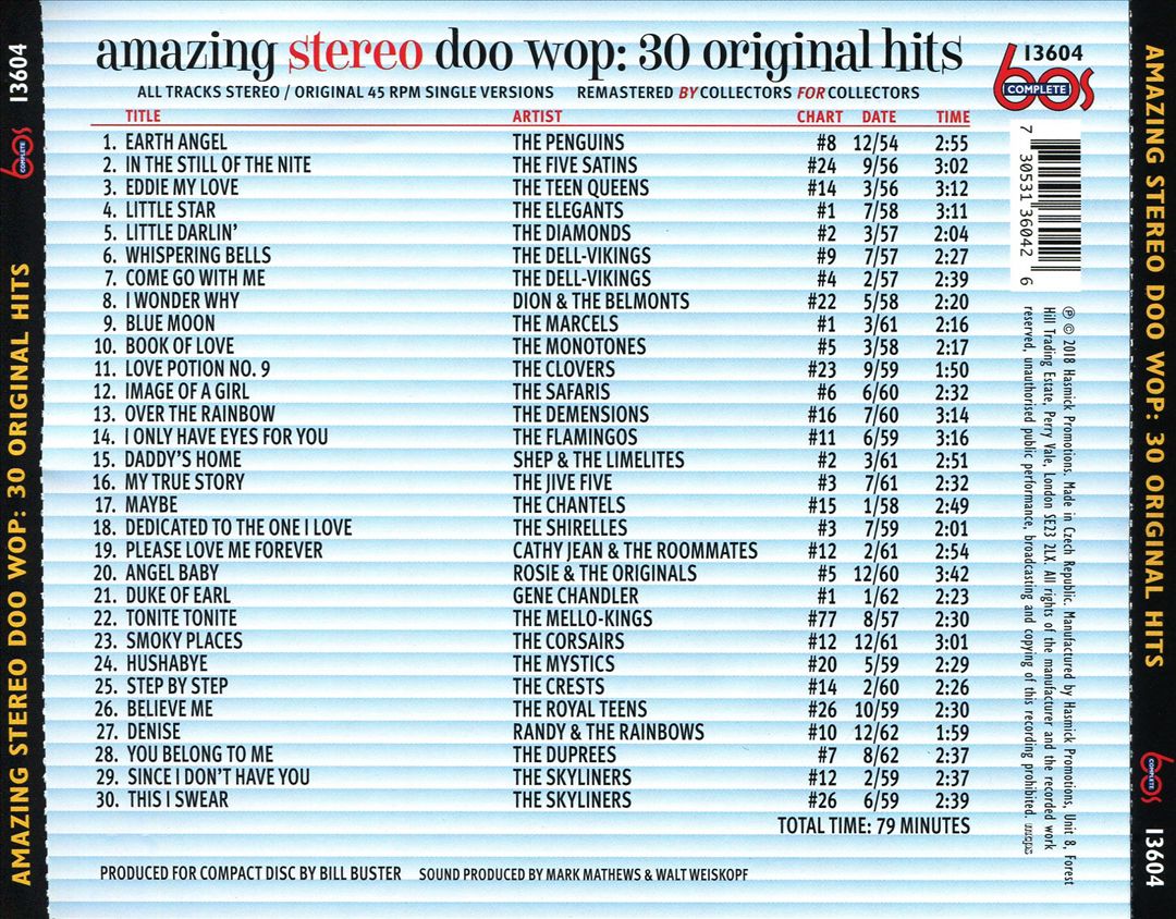 Amazing Stereo Doo Wop: 30 Original Hits cover art