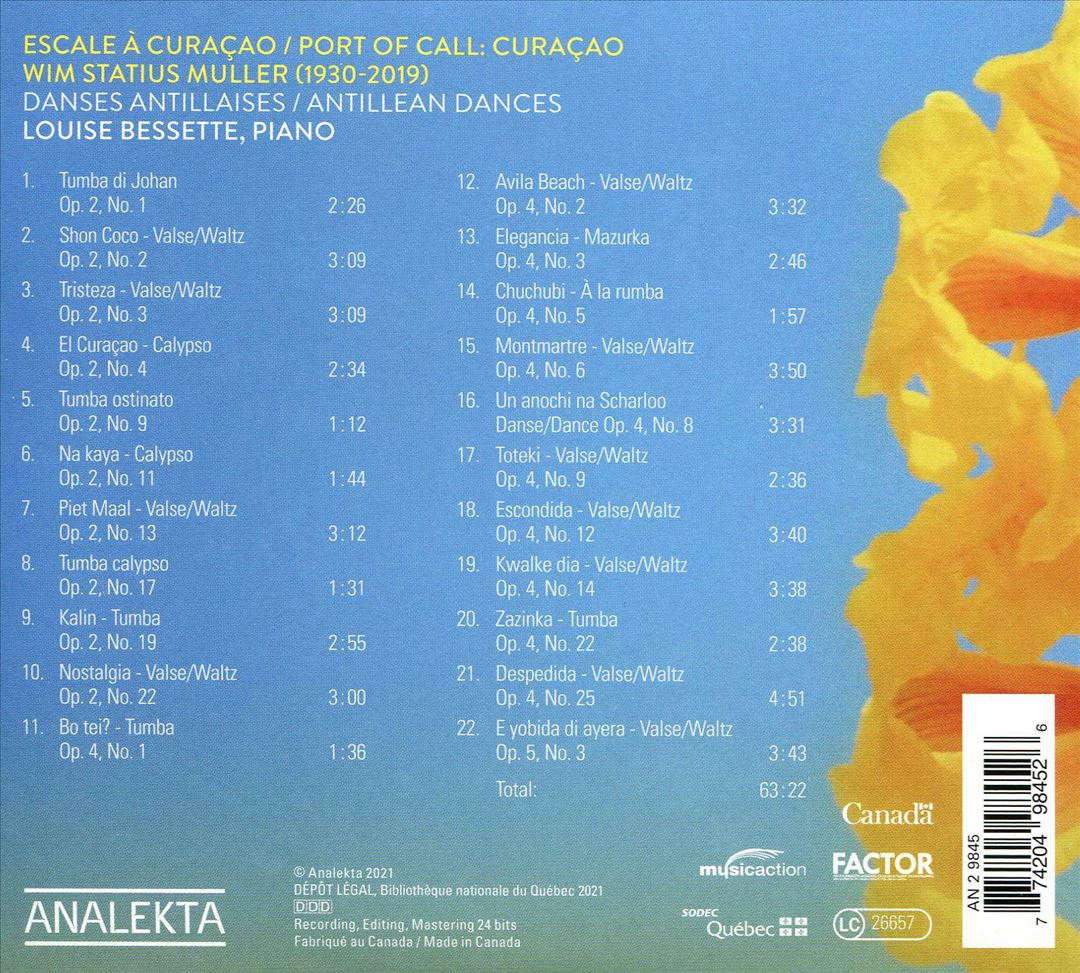 Escale à Curaçao: Wim Statius Muller - Danses Antillaises cover art