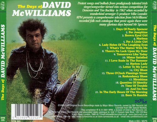 Days of David McWilliams cover art