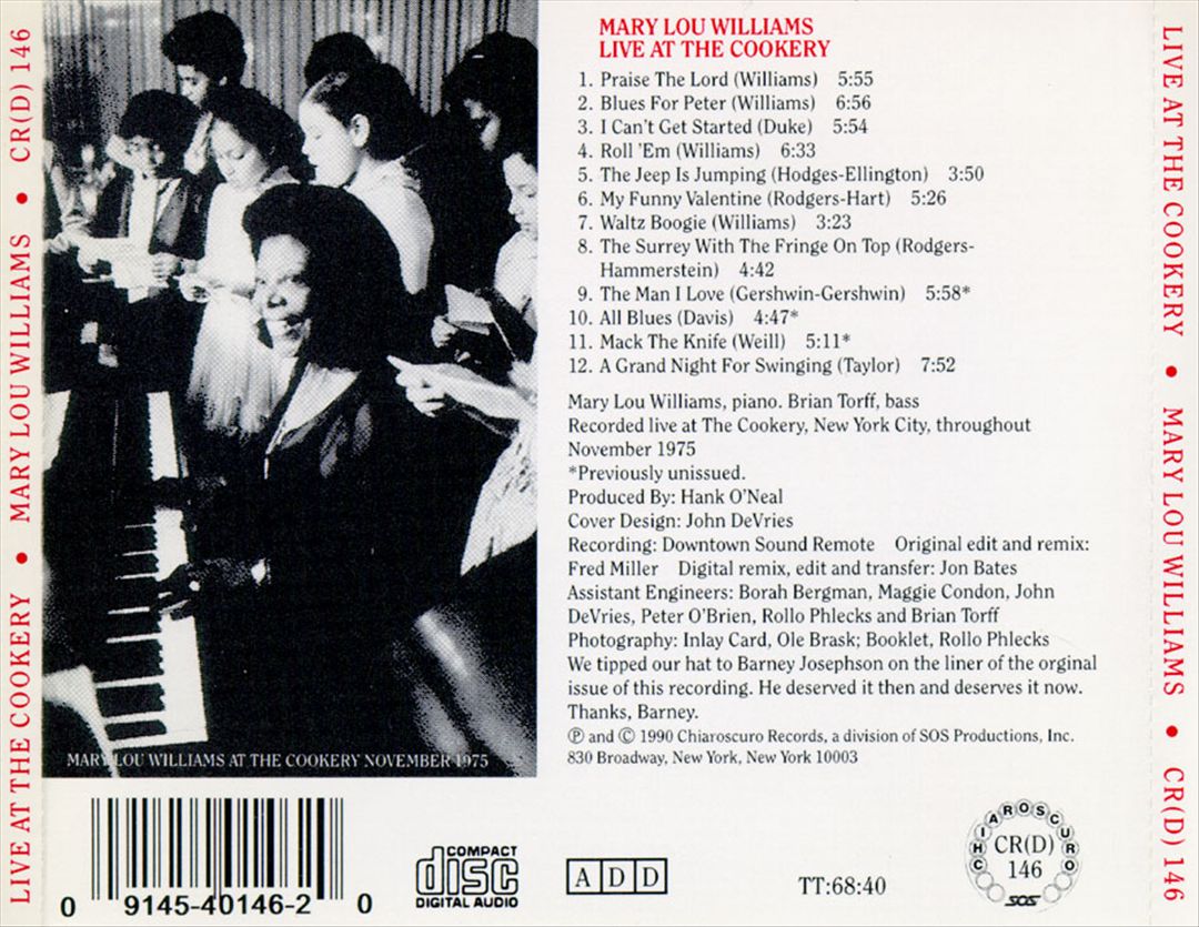 Live at the Cookery cover art