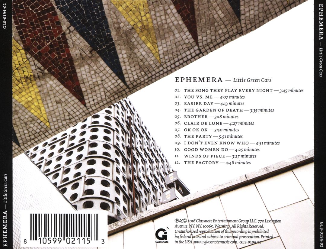 Ephemera cover art