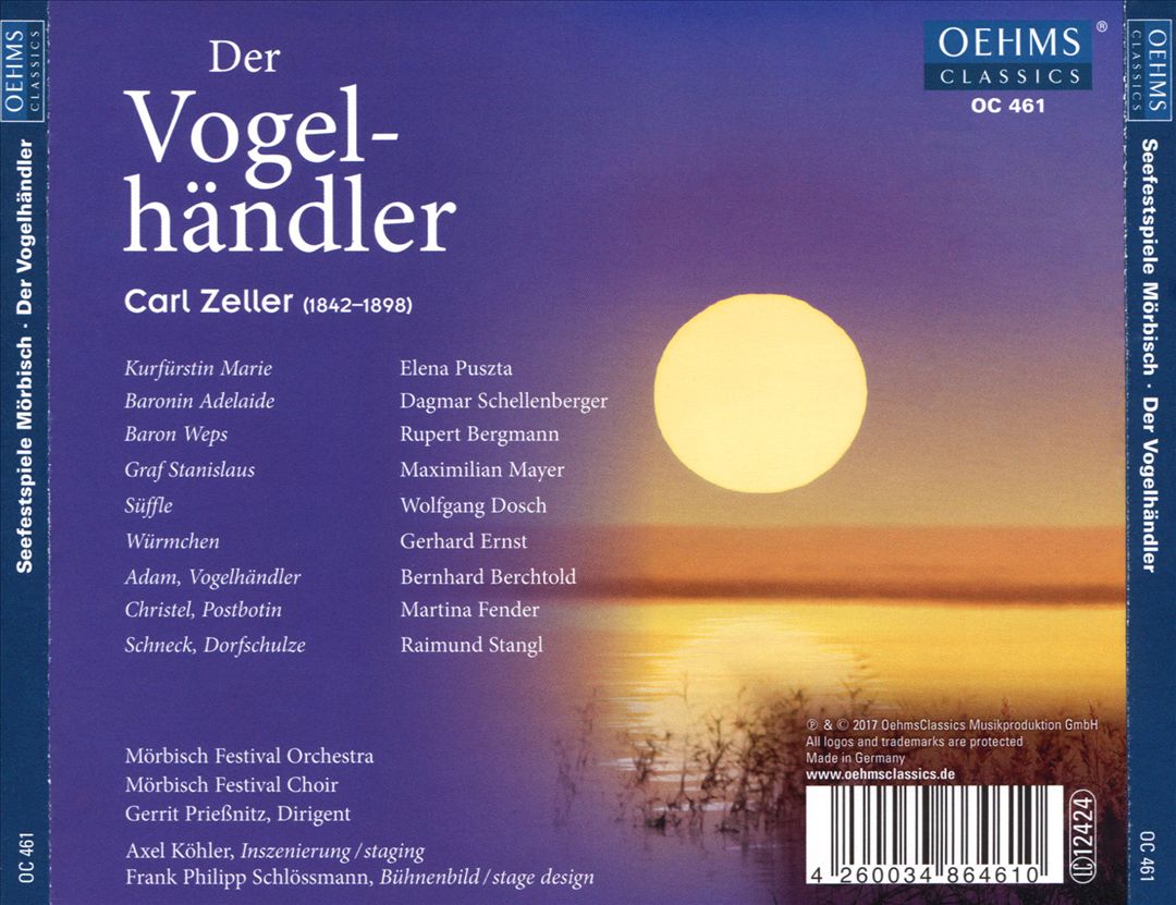 Carl Zeller: Der Vogel-händler cover art