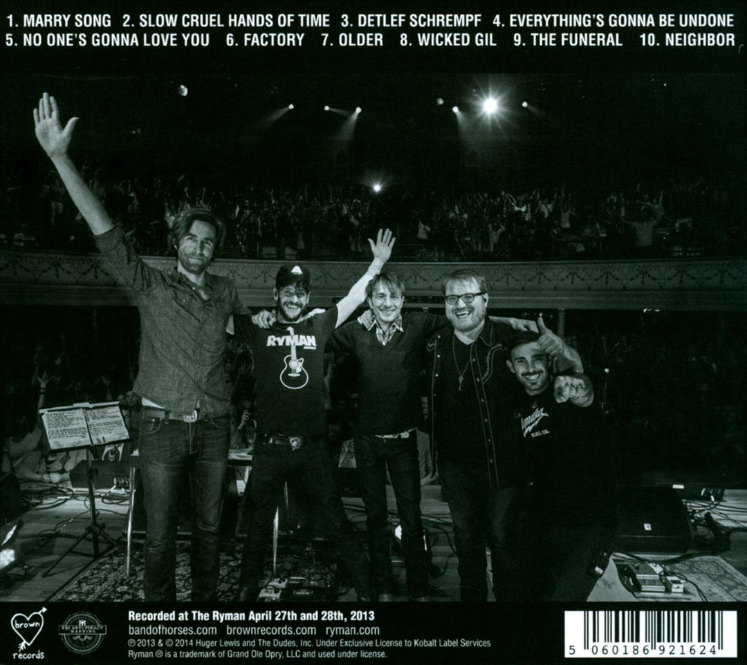 Acoustic at the Ryman cover art