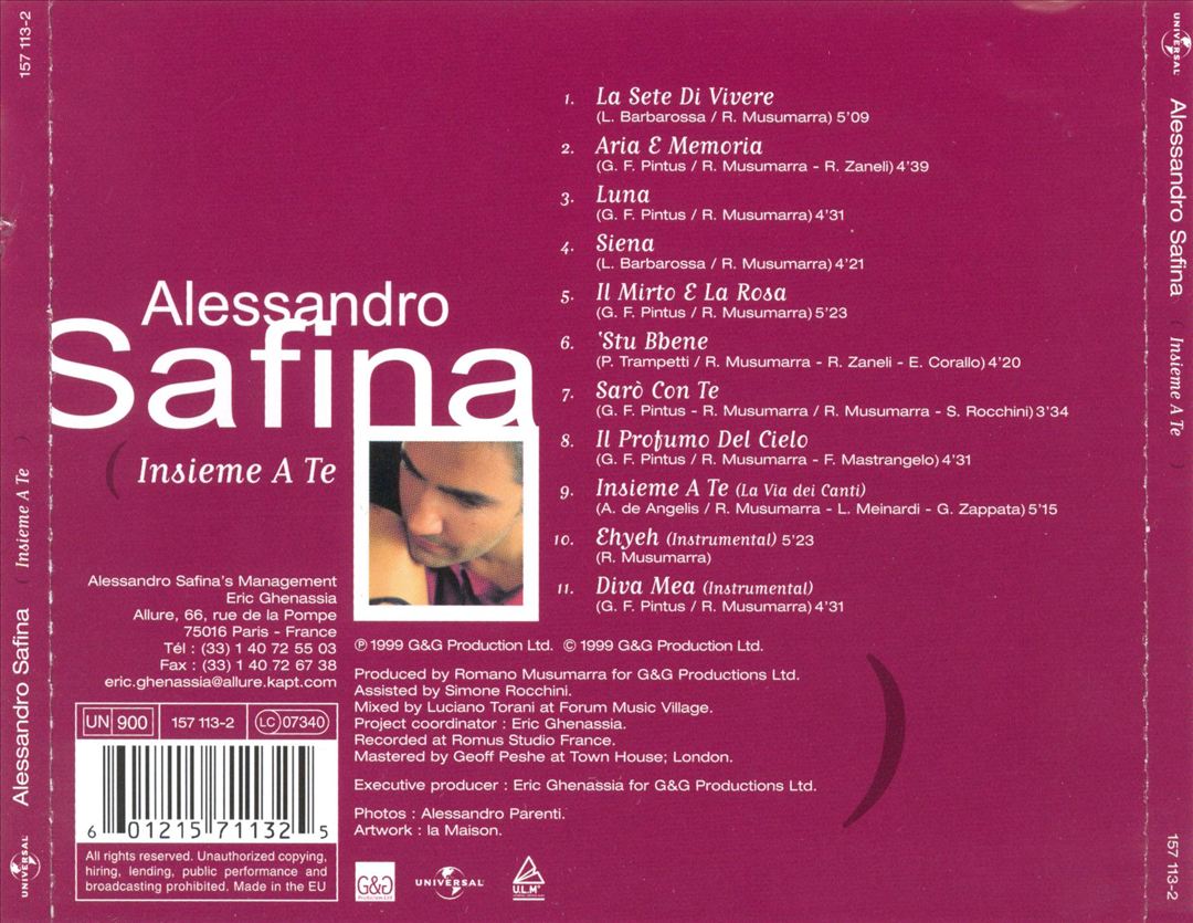 Insieme a Te [Universal] cover art