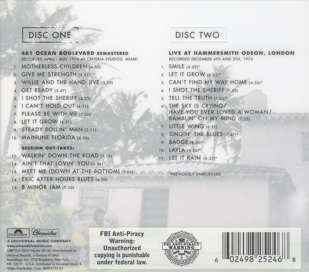 461 Ocean Boulevard [Deluxe Edition] cover art