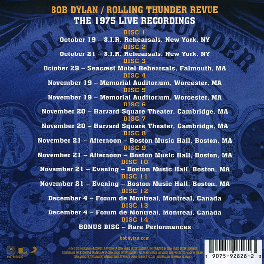 Rolling Thunder Revue: The 1975 Live Recordings cover art