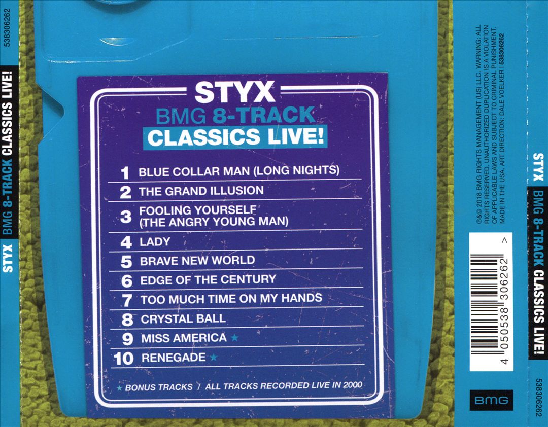 BMG 8-Track Classics Live! cover art