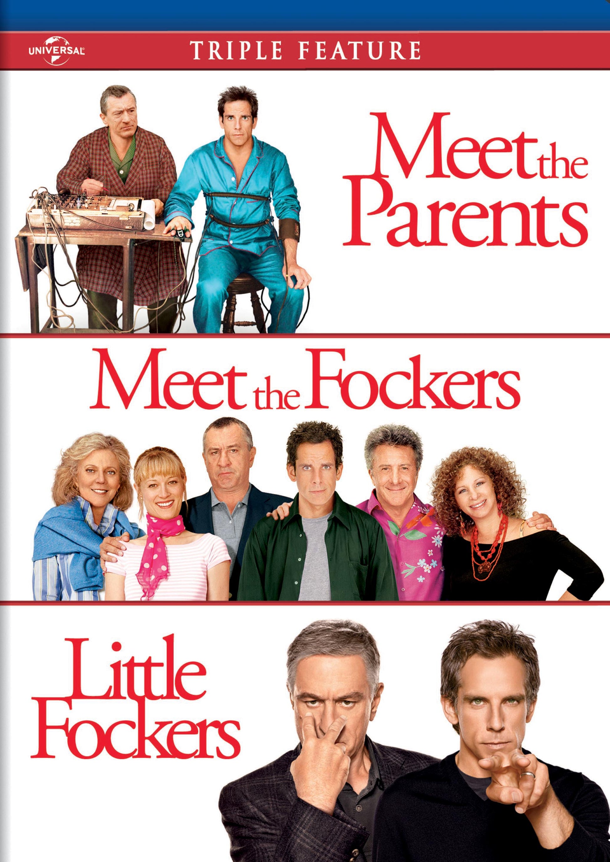 MEET THE PARENTS / MEET THE FOCKERS / LITTLE FOCKERS TRIPLE FEATURE cover art