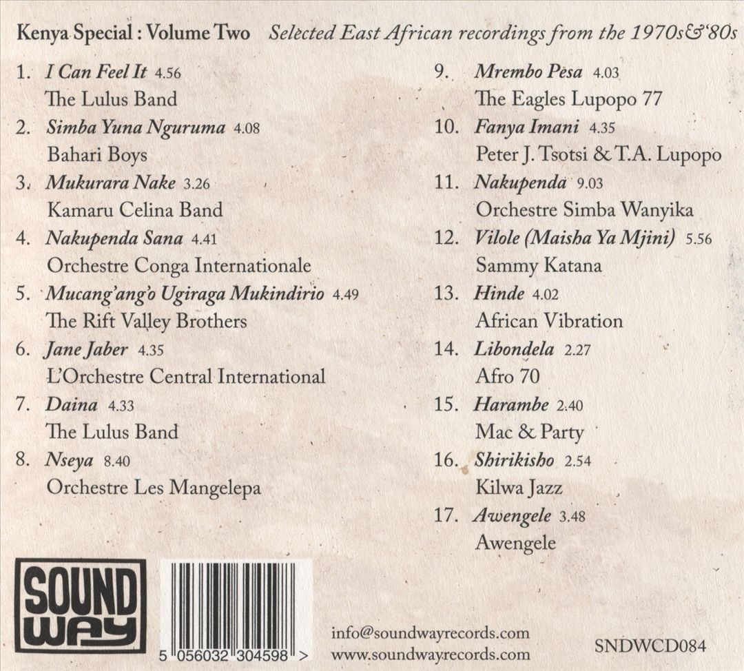 Kenya Special, Vol. 2 cover art
