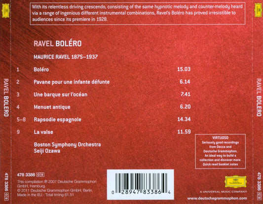 Ravel: Boléro; Rapsodie Espagnole cover art