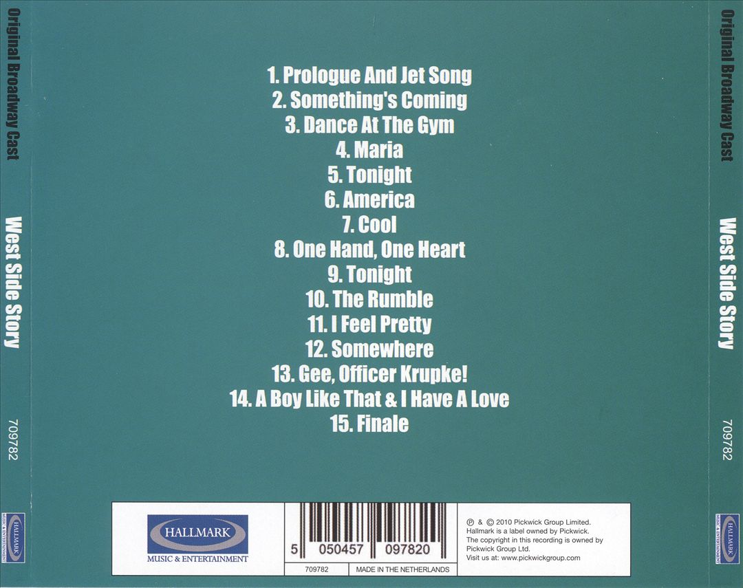 West Side Story [Original Broadway Cast Recording] cover art