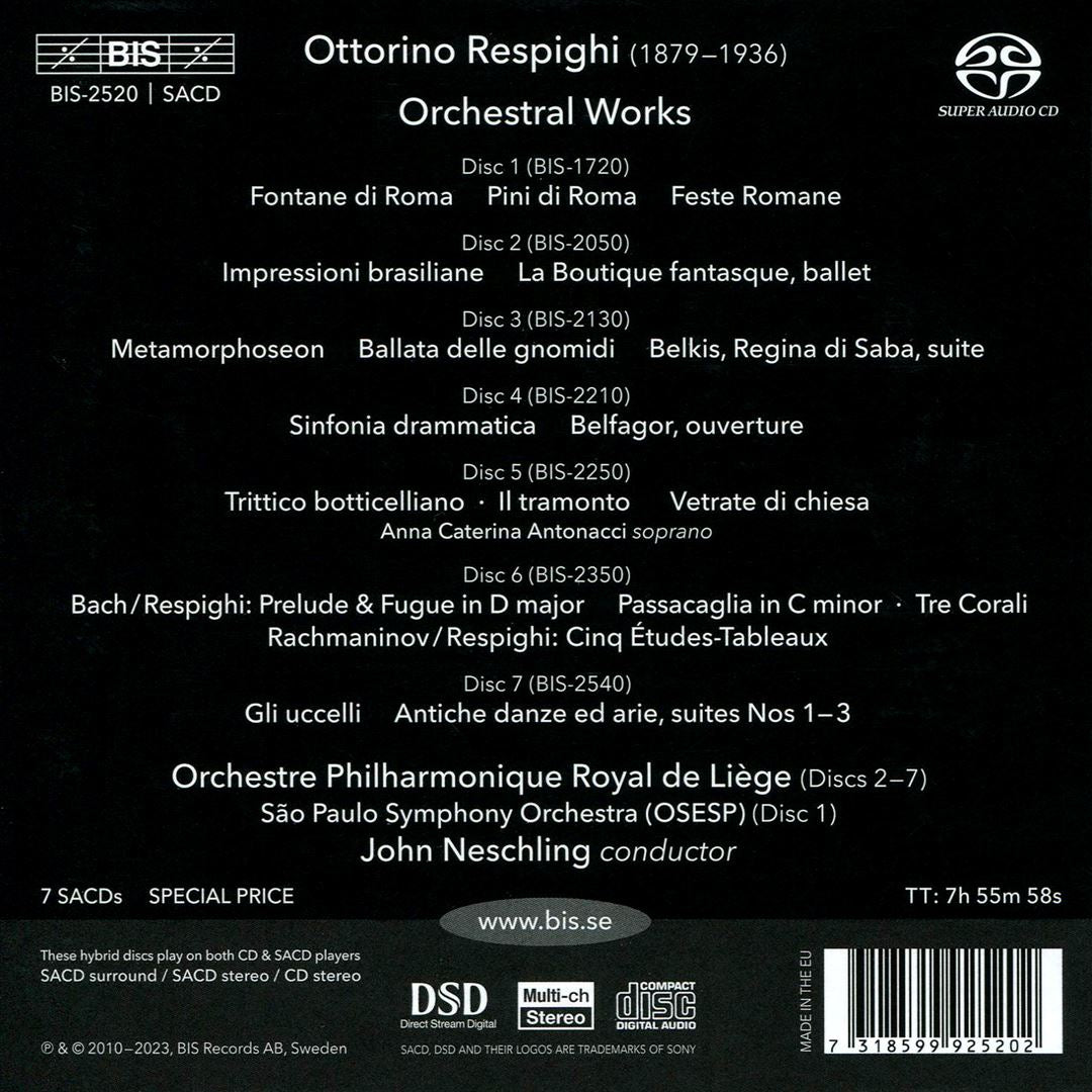 Ottorino Respighi: Orchestral Works cover art