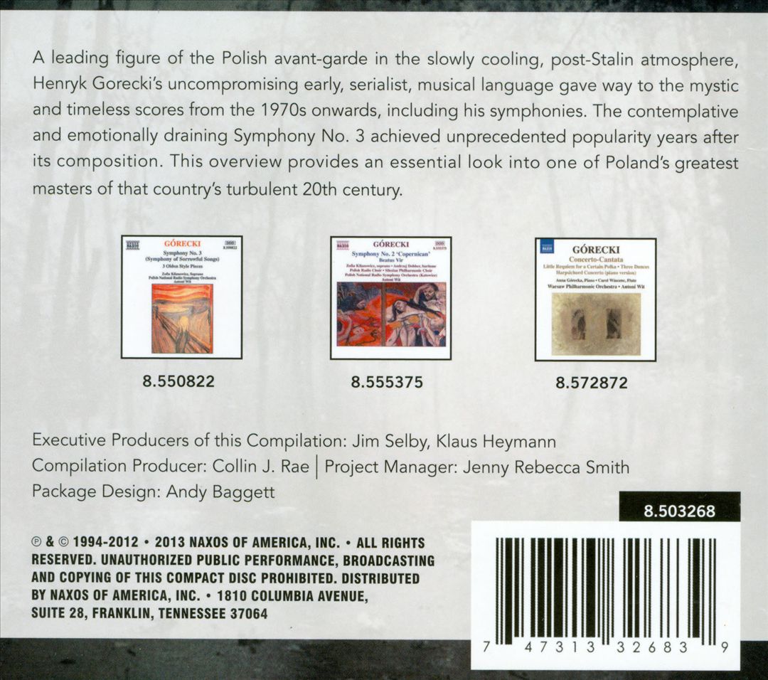 Antoni Wit Conducts Henryk Gorecki cover art